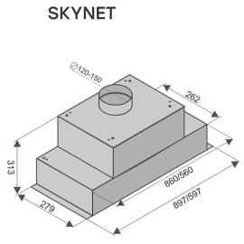 Вытяжка KONIGIN Skynet White 60