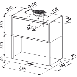 Вытяжка FRANKE FMA MODULAR F60 BK MATT (335.0706.646)