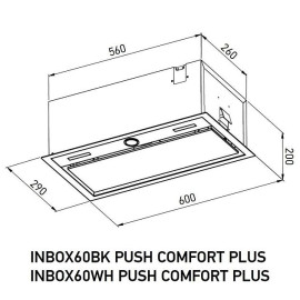 Вытяжка MEFERI INBOX60WH PUSH COMFORT PLUS