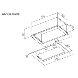 Вытяжка MEFERI INBOX52WH POWER