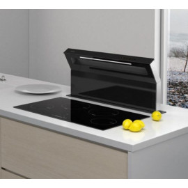 Вытяжка BEST SWAN Slim 90 нерж.сталь/чёрное стекло 07G23300A