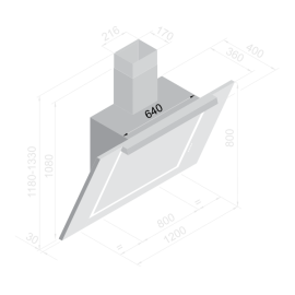 Вытяжка BELTRATTO cpg 120i