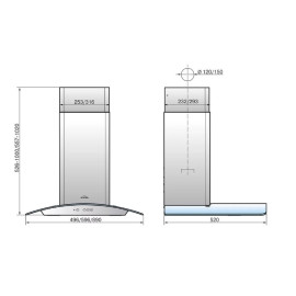 Вытяжка ELIKOR Аметист 90Н-650-К3Д нерж/тонир