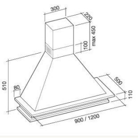 Вытяжка FALMEC TEMPO ANTICO UNPAINTED WHITE 90 CTAN90.00#FRAT461F