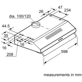 Вытяжка SIEMENS LU16150GB