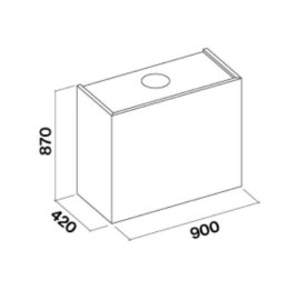 Вытяжка FALMEC LAGUNA STEEL 90 WHITE CLDN9087.E0P2#ZZZI491F+KACL.825#F