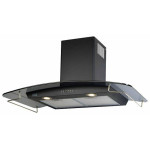 Вытяжка KRONASTEEL Skarlett 600 BK/dark glass/gold 5P с рейлингом