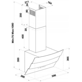 Каминная вытяжка BEKO HCA 62640 B