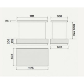 Вытяжка FALMEC LEVANTE IS.120 VETRO GRAPHITE (CLVI20.E0P7#ZZZ7461F)
