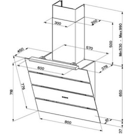 Вытяжка Faber Eko EG8 BK A80 черный (110.0256.162)