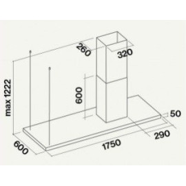 Вытяжка FALMEC Lumen Isola Steel 175 DX CLUI75.E0P2#NEUI491F