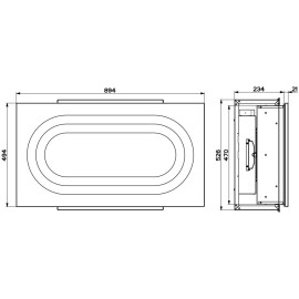 Вытяжка FABER INSIDE UP WH KL A90