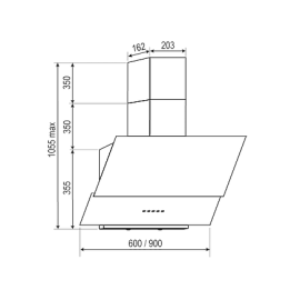 Вытяжка RAINFORD RCH-3632 White glass