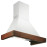 Вытяжка FALMEC DORA G-WHITE WALNUT 120 (пристенная,белый гофр.корпус+орех)
