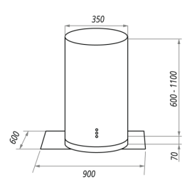 Вытяжка MAUNFELD berta plus 90 inox glass