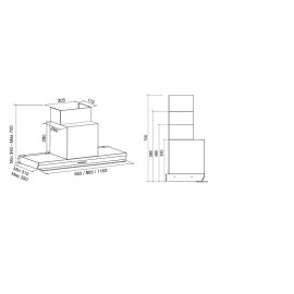 Вытяжка FALMEC virgola plus 120 (600) ecp
