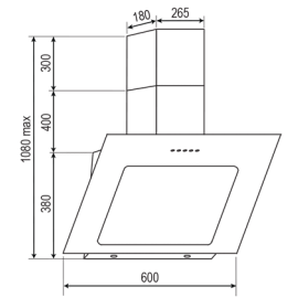 Вытяжка RAINFORD RCH-3622 White glass