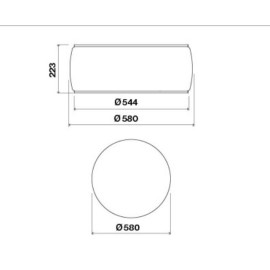 Вытяжка FALMEC SOFFIO IS.58 White Satin Glass CSAI58.E0P7#ZZZF461F
