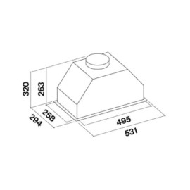 Вытяжка FALMEC Gruppo Incasso Murano 50 CGIW50.E10P6#ZZZF491F