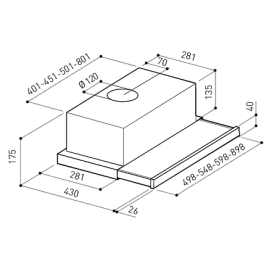 Вытяжка RAINFORD RCH-6501Т FG White