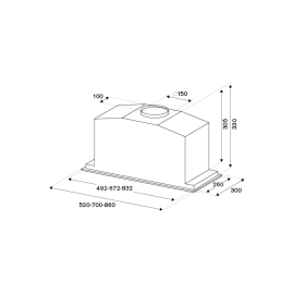 Вытяжка BERTAZZONI KIN86MOD1XB