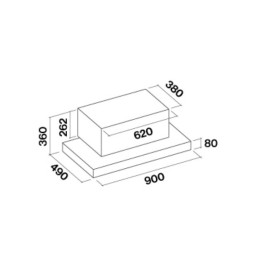 Вытяжка FALMEC LIBRA 90 IX (600) ECP CLRN90.E0P6#ZZZI461F
