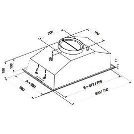 Встраиваемая вытяжка ZORG Modul 700 70