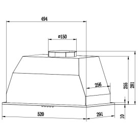 Вытяжка WEISSGAUFF BOX 1200 WH