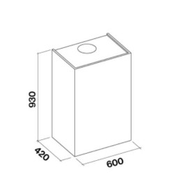 Вытяжка FALMEC Altair Steel 60 CVON60.E0P2#ZZZI491F