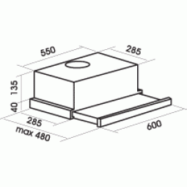 Вытяжка MBS ARALIA 260 BLACK GLASS