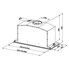 Вытяжка FABER INCA LUX GLASS EV8 X/BK A70