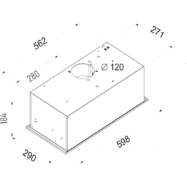 Встраиваемая вытяжка CIARKO Brutto 60 Inox