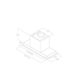 Вытяжка ELICA HIDDEN ADVANCE BL MAT/A/72