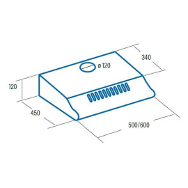 Вытяжка CATA P 3260 WH/B