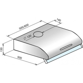 Вытяжка ELIKOR Olympia 60 (хром)