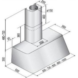 Вытяжка ILVE AG-90