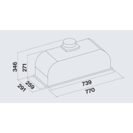 Вытяжка FALMEC BUILT-IN BURANO PLUS 50 WH (CBIN50.E11P2#ZZZB460F)