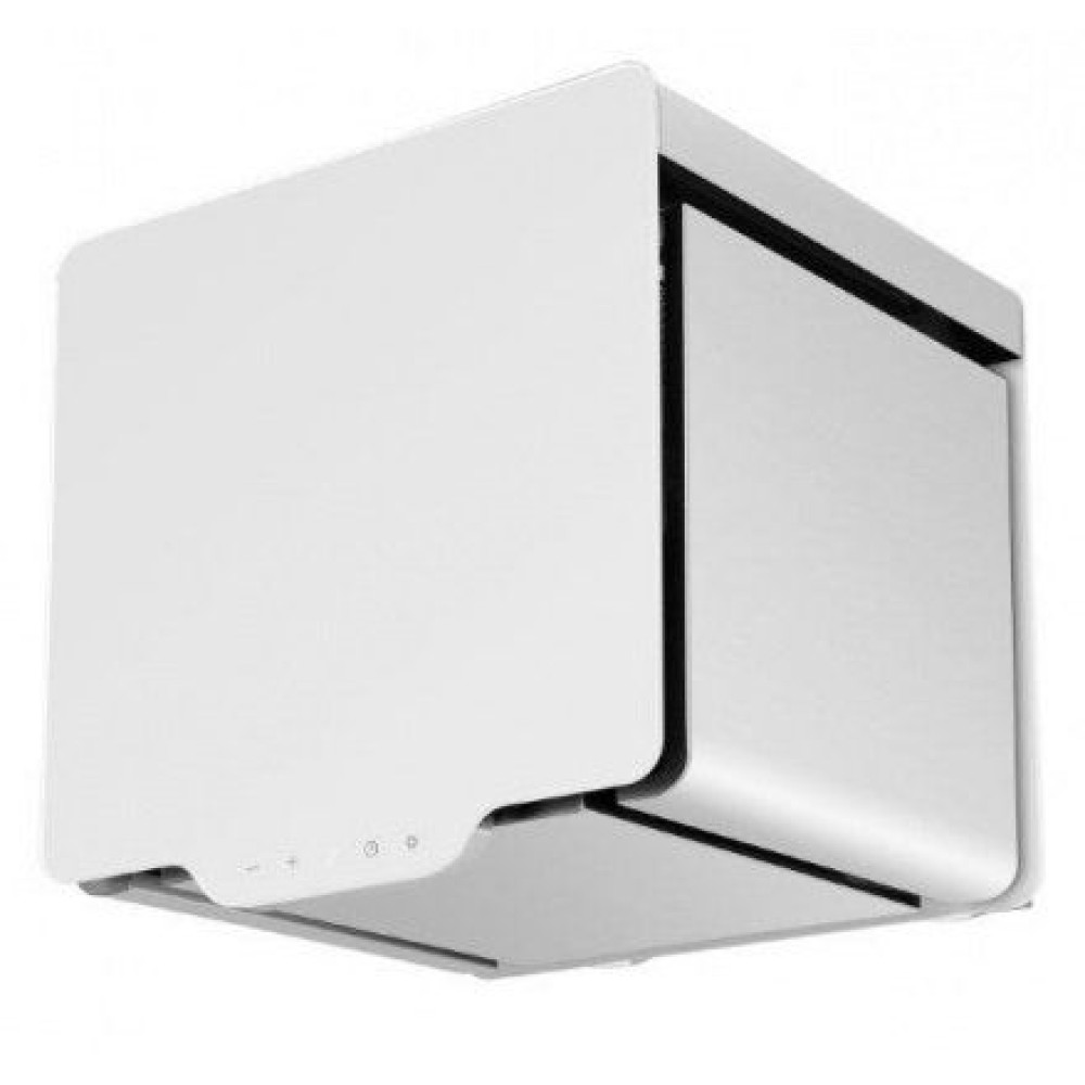 Вытяжка MAUNFELD BOX QUADRO 38 нержавейка/белое стекло