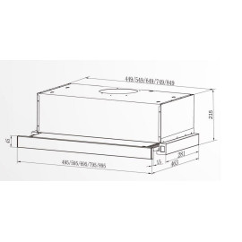 Вытяжка DACH STELA 2 60 LED