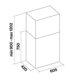 Вытяжка Falmec ALTAIR TOP isola 60 из нержавеющей стали FaSteel CVOI60.E10P2#ZZZX491F