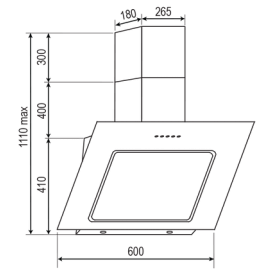 Вытяжка RAINFORD RCH-3623 Black glass