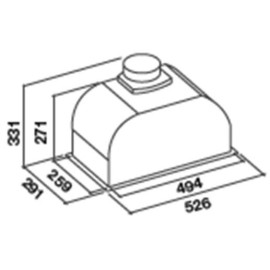 Вытяжка FALMEC BUILT-IN 50 MAX BK (CBIN50.E10#ZZZN460F)
