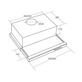 Вытяжка AKPO WK-7 Light touch glass twin 60 нержавейка/черный