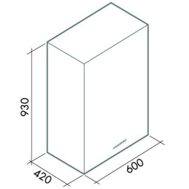 Вытяжка FALMEC altair top parete 800 60 ix
