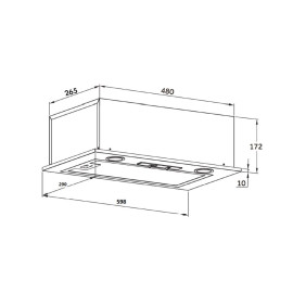 Встраиваемая вытяжка HOMSair Camelia Power 60 черный