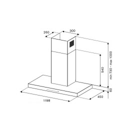 Вытяжка BERTAZZONI KT120P1AXT