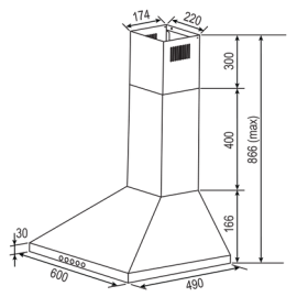 Вытяжка RAINFORD RCH-2621 Black