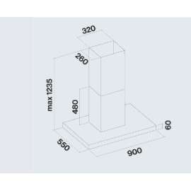 Вытяжка FALMEC PLANE ISOLA BLACK 90 PLUS (CPLI90.E23P2#EUN490F)