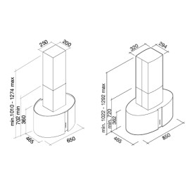 Вытяжка FALMEC round isola elektra 85 800