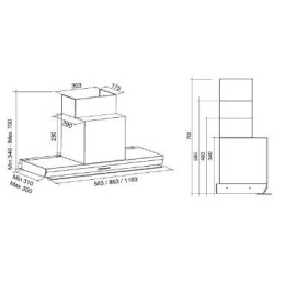 Вытяжка FALMEC VIRGOLA NO-DROP 120 сталь (CVJN20.E13P2#ZZZ3490F)